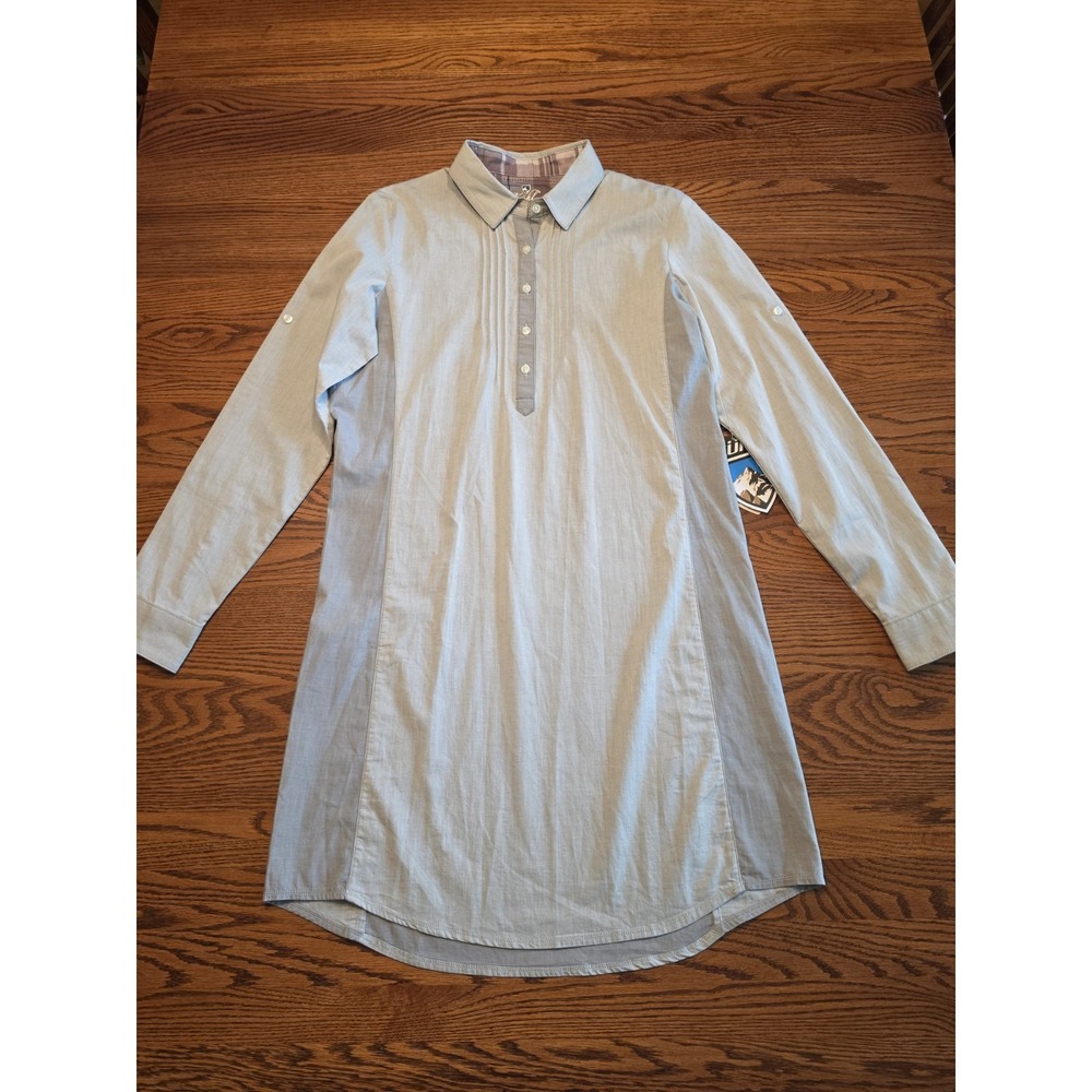 NWT Kuhl Kiley Shirt Dress Womens Size Small Gray Long Sleeve *Missing Belt*